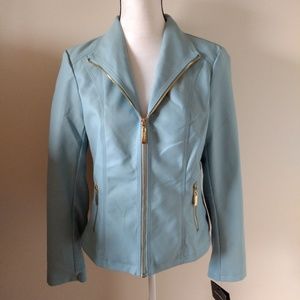 Ellen Tracy vegan leather jacket